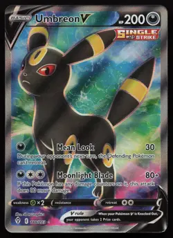 Umbreon V 188/203 Full Art Ultra Rare Evolving Skies Pokemon English NM - Image 1