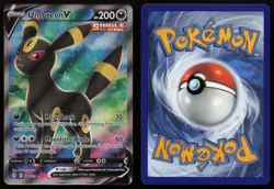 Umbreon V 188/203 Full Art Ultra Rare Evolving Skies Pokemon English NM - Image 3