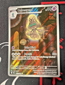 Beheeyem 121/086 Scarlet Violet Black Bolt Holo Pokemon NearMmint - Image 1