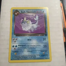 Pokemon Team Rocket Dark Vaporeon 45/82 LP Crease B - Image 1