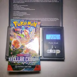 Heavy 22.51g Pokemon Tcg stellar crown Booster Pack Factory Sealed New - Image 1