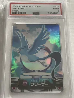 2004 Pokemon Carddass Zukan Articuno Holo PSA 9 – POP 3! Rare Low Pop Vintage - Image 1