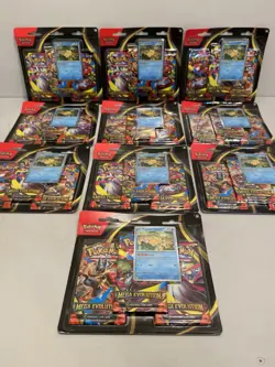 Pokemon Lot Of 10 Mega Evolution Psyduck 3-Pack Blisters SEALED - Image 1