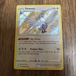 Pokemon Tcg Swanna SV096/SV122 Shining Fates: Shiny Vault Holo NM - Image 1