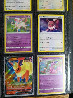 Eevee pokemon cards Lot of 9. Sylveon Vmax and Espeon - Image 4