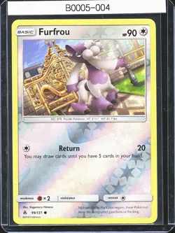 Pokemon TCG Furfrou 99/131 Forbidden Light Reverse Holo B0005 - Image 1
