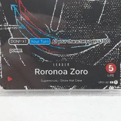 One Piece TCG - Roronoa Zoro Leader Alternate Art OP01-001 by Loker - Image 2