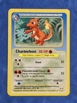 EXC Charmeleon Rare Funskool 2004 India Vintage Pokemon Card - Image 1