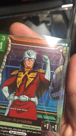 Gundam Card Game - Char Aznable C+ Textured Holofoil ST03 - UNPLAYED - NM - Image 2