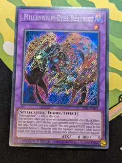 Yugioh Card Millenium-Eyes Restrict LDS1-EN051 Secret Rare - LP/Mod Played - Image 1