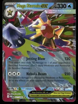 Pokemon Cards Mega Starmie ex 021/088 Perfect Order Double Rare NM *3 - Image 1