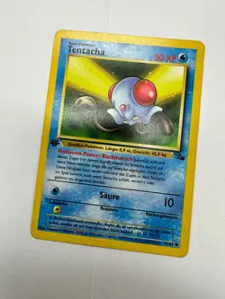 Pokemon Karte TCG Tentacha 56/62 1. Fossil No Holo Rare Vintage WOTC EX DE - Image 2