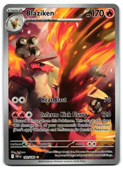 Blaziken 192/182 - 🌊 Destined Rivals Illustration Rare Pokemon TCG 🖤 - LP - Image 1