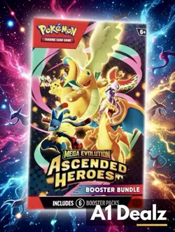 Pokemon TCG Mega Evolution Ascended Heroes Booster Bundle 6 Packs Sealed - Image 1