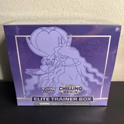 Pokemon TCG Sword & Shield Chilling Reign Elite Trainer Box Sealed New FREE SHIP 820650808630 - Image 1