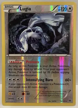 2016 Pokemon Lugia 78/124 XY Fates Collide Reverse Holo - Image 1