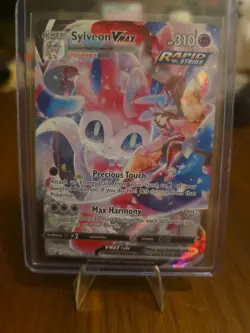 English Pokemon TCG Sylveon VMAX Ultra Rare Brilliant Stars TG15 Full Art Holo - Image 1