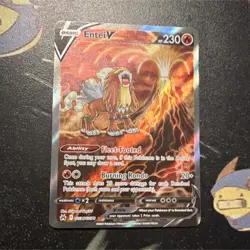 Pokemon Entei V GG36/GG70 Full Art Ultra Rare Holo 230 HP SWSH Crown Zenith Card - Image 1