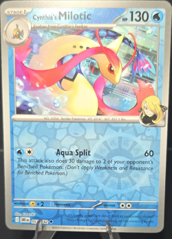 Pokemon TCG Cynthia's Milotic SV10 Destined Rivals 053/182 Reverse Holo Unc - Image 1