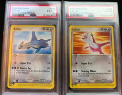2003 Pokemon Latios #015 & Latias #014 Black Star Promo PSA 6 EX-MINT Combo Lot - Image 1