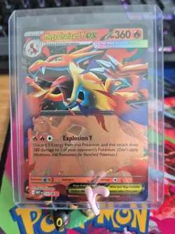 Pokemon Mega Charizard Y ex 030 Me: Mega Evolution Promo Holo - Image 1