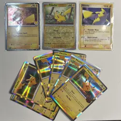 ULTIMATE PIKACHU BUNDLE LOT POKEMON TCG (GREAT CONDITION) (9 Cards) - Image 1