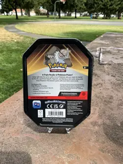Pokemon TCG Triple Whammy Collector Tin SLAKING with 3 Packs 3 Promos - Image 2