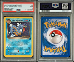 DARK GYARADOS2000 Pokemon Rocket Prerelease Holo #8 PSA 7 - Image 1