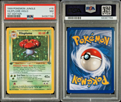 VILEPLUME 1999 Pokemon Jungle 1st Edition Holo #15 PSA 7 - Image 1
