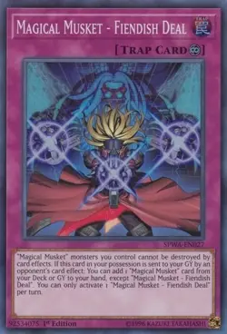 SPWA-EN027 Magical Musket - Fiendish Deal Super Rare 1st Edition NM YuGiOh TCG - Image 1