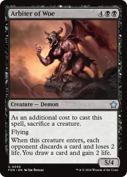 Arbiter of Woe 55 Uncommon Foundations Magic: The Gathering Foil Near Mint - Image 1