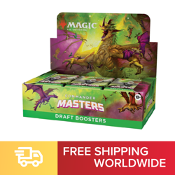 Magic the Gathering "Commander Masters" Draft Booster English Version 24 Packs 195166217208 - Image 1