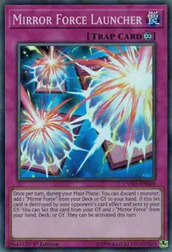 CYHO-EN069 Mirror Force Launcher Super Rare 1st Edition Near Mint YuGiOh TCG - Image 1