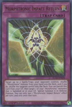 BLCR-EN020 MORPHTRONIC IMPACT RETURN ULTRA RARE 1ST EDITION NEAR MINT YuGiOh TCG - Image 1