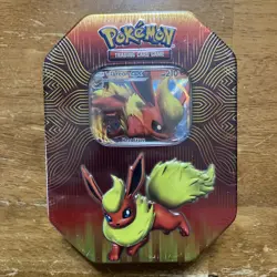 Pokemon TCG Flareon GX Elemental Power Tin SEALED - Image 1