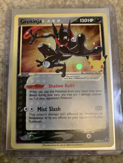 Pokemon TCG Greninja Gold Star SWSH144 25th Celebrations Promo - Image 1