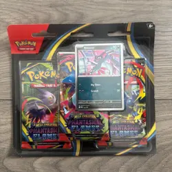 Pokemon TCG: Phantasmal Flames Triple Blister Pack - Sneasel Promo - Sealed - Image 1