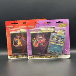 Pokemon TCG Ascended Heroes Tech Sticker Triple Blister Charmander Gastly Bundle - Image 1