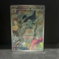 Pokemon TCG Dewott 106/086 SV11W White Flare Illustration Rare Holo 100 HP - Image 1