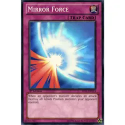YS13-ENV14 Mirror Force Super Rare 1st Edition Near Mint YuGiOh TCG - Image 1