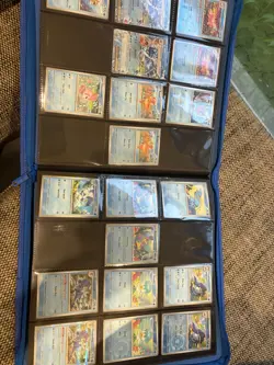 Pokemon Scarlet and Violet Base NEAR Complete SET + Palms Off Gaming Blue Binder - Image 5