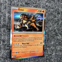 Pokemon Obsidian Flames Entei 30/197 Rare Holo NM - Image 3