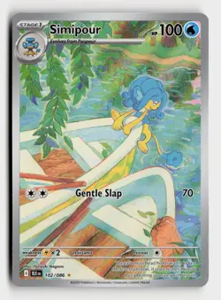 Simipour 102/086 IR BLK SV: Black Bolt Pokemon TCG Illustration Rare - Image 1