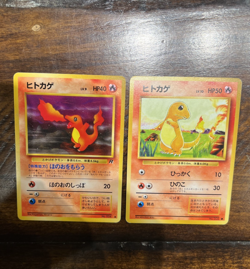 Charmander No. 004 ROCKET & BASE SET Japanese Pokemon LOT - NM - Image 1