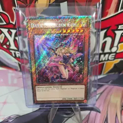 *** DARK MAGICIAN GIRL *** ALTERNATE ART PLATINUM SECRET RARE RA04-EN107 YUGIOH! - Image 1
