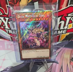 *** DARK MAGICIAN GIRL *** ALTERNATE ART PLATINUM SECRET RARE RA04-EN107 YUGIOH! - Image 2