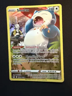 Pokemon TCG Snorlax TG10/TG30 Lost Origin Full Art Ultra Rare Holo 150 HP - Image 1
