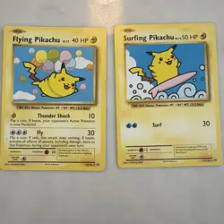 Pokemon TCG - Flying Pikachu & Surfing Pikachu Evolutions 20th Anniversary - Image 1