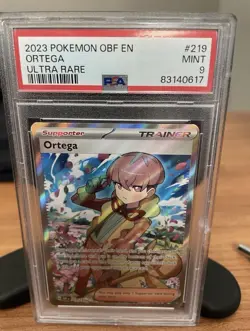 Pokemon Ortega 219/197 SV03: Obsidian Flames Holo PSA 9 - Image 1