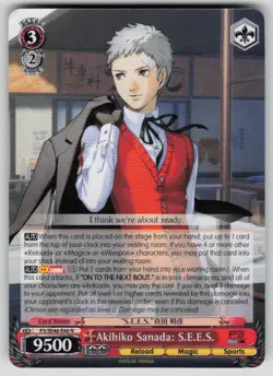 Akihiko Sanada: S.E.E.S. Persona 3 Reload P3/SE46-E40N NM Weiss Schwarz - Image 1
